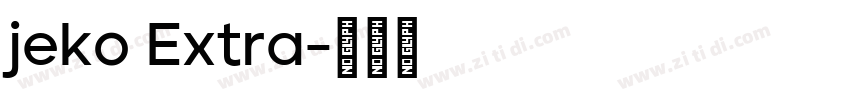 jeko Extra字体转换